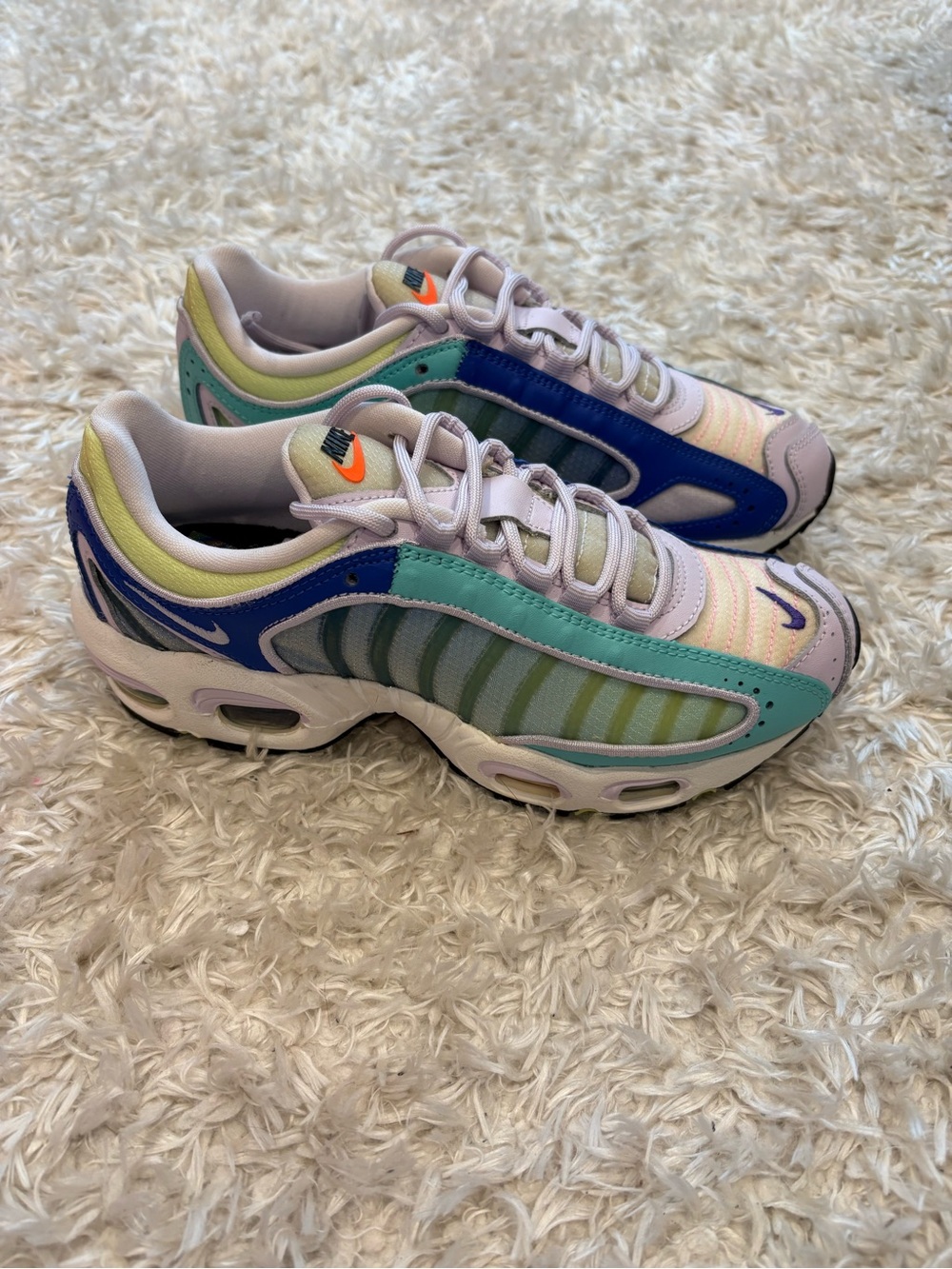 NEW Nike Air Max Tailwind IV Pastel Ombre Multicolor Sneakers Mint Lavender Blu - Picture 5 of 9